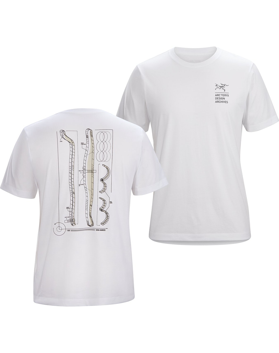 T-shirt Arc'teryx Targa Uomo Bianche - IT-36535761